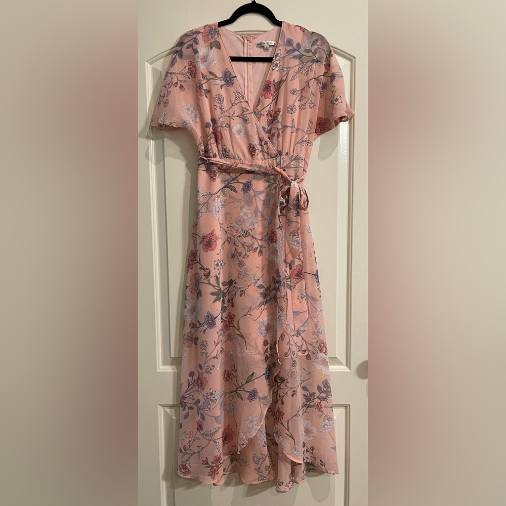 Sandra Darren ruffle maxi dress. Size 8